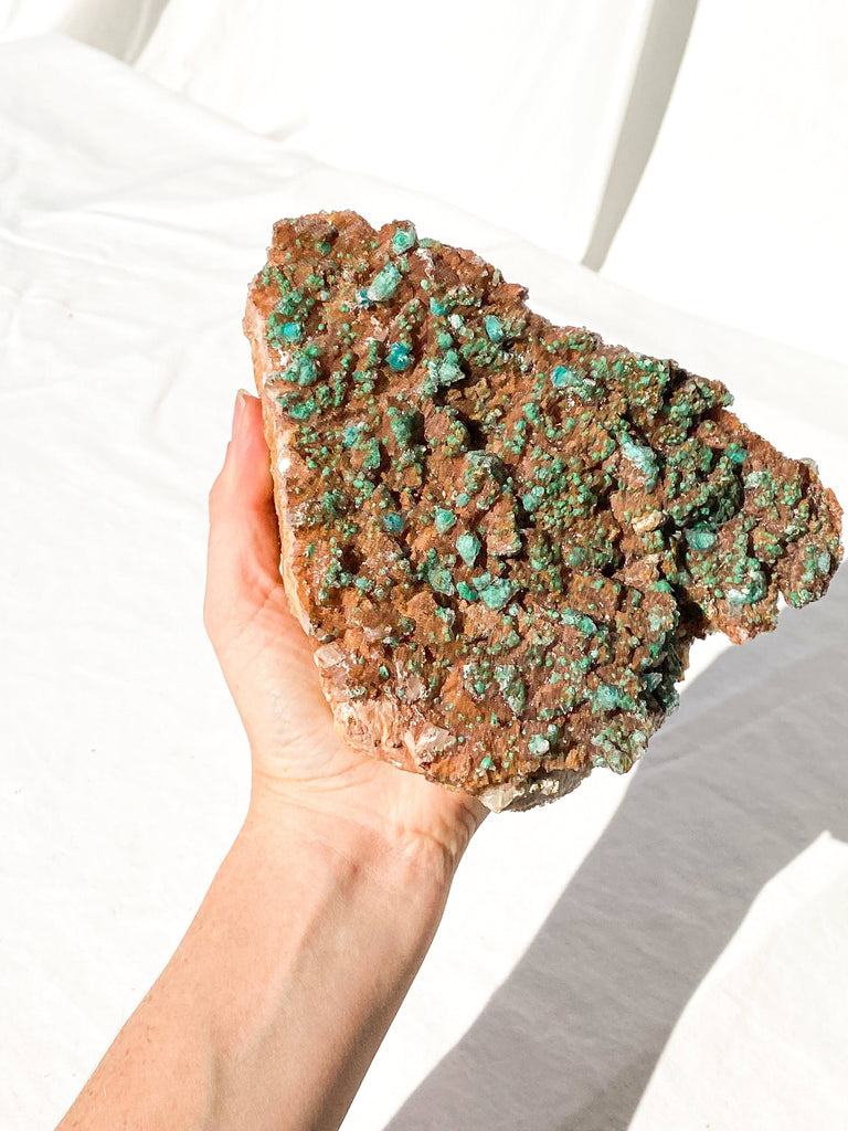 Dolomite + Malachite Specimen - Unearthed Crystals