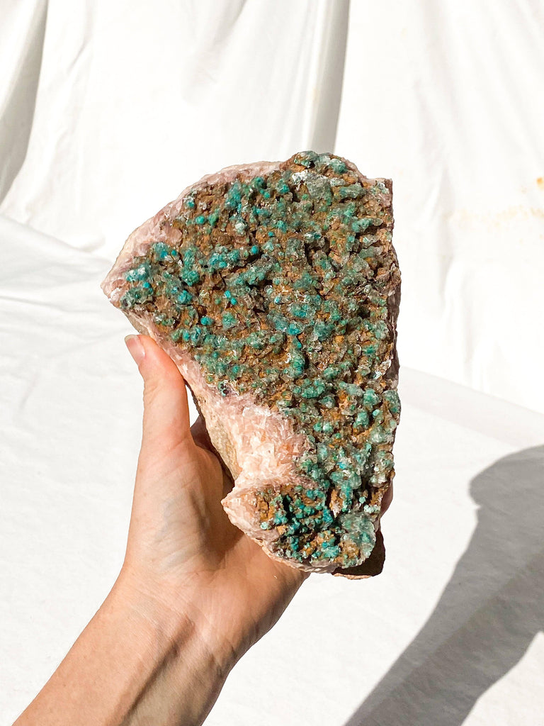 Dolomite + Malachite Specimen - Unearthed Crystals
