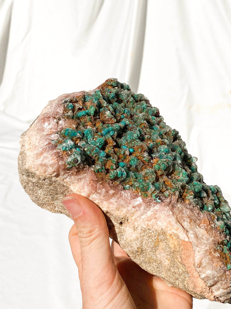 Dolomite + Malachite Specimen - Unearthed Crystals