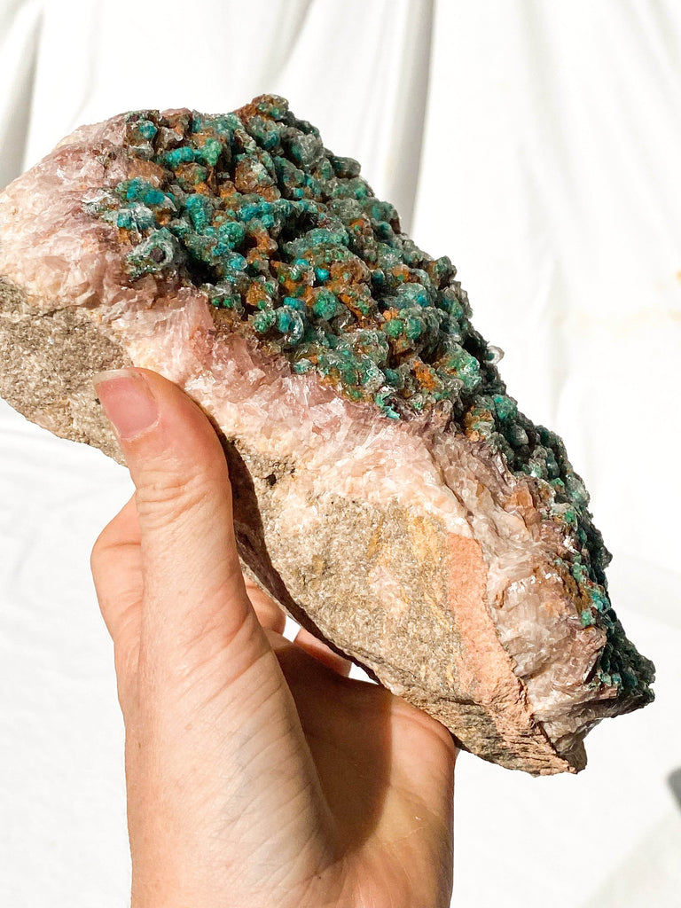 Dolomite + Malachite Specimen - Unearthed Crystals