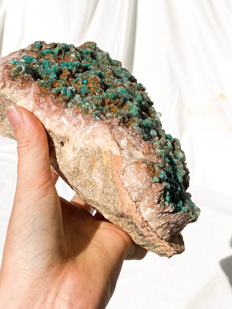 Dolomite + Malachite Specimen - Unearthed Crystals
