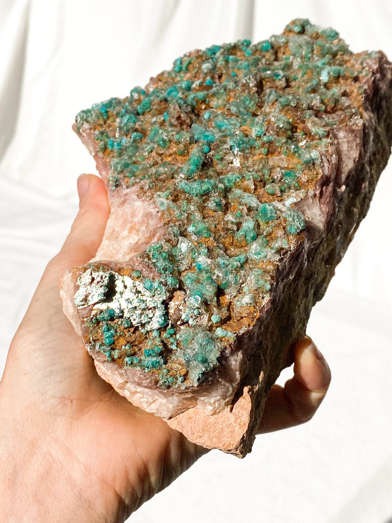 Dolomite + Malachite Specimen - Unearthed Crystals