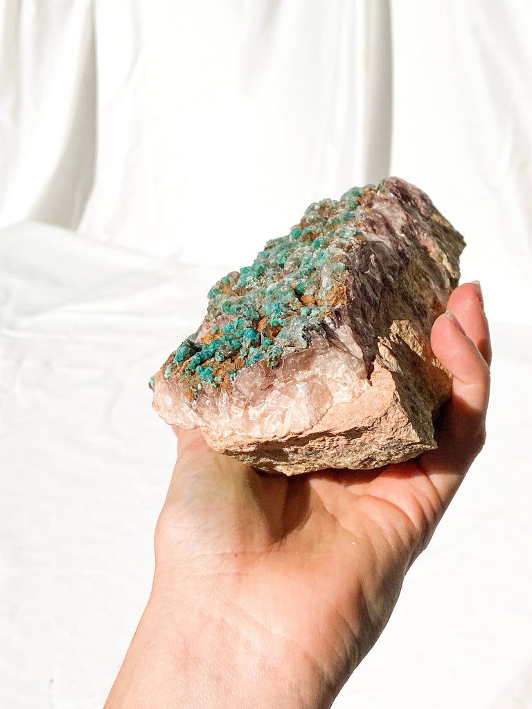Dolomite + Malachite Specimen - Unearthed Crystals