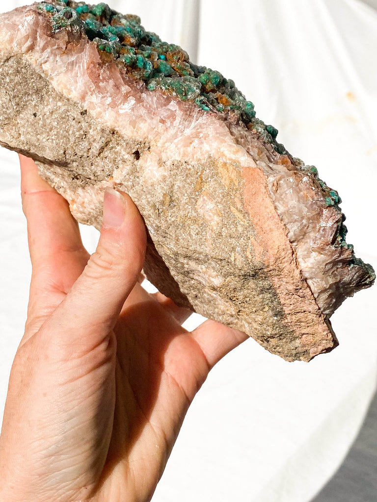 Dolomite + Malachite Specimen - Unearthed Crystals