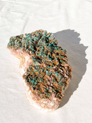 Dolomite + Malachite Specimen - Unearthed Crystals