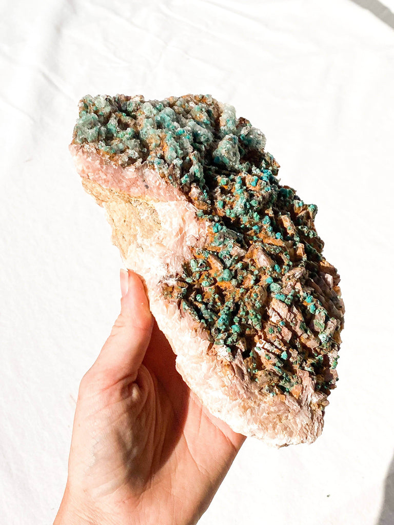 Dolomite + Malachite Specimen - Unearthed Crystals