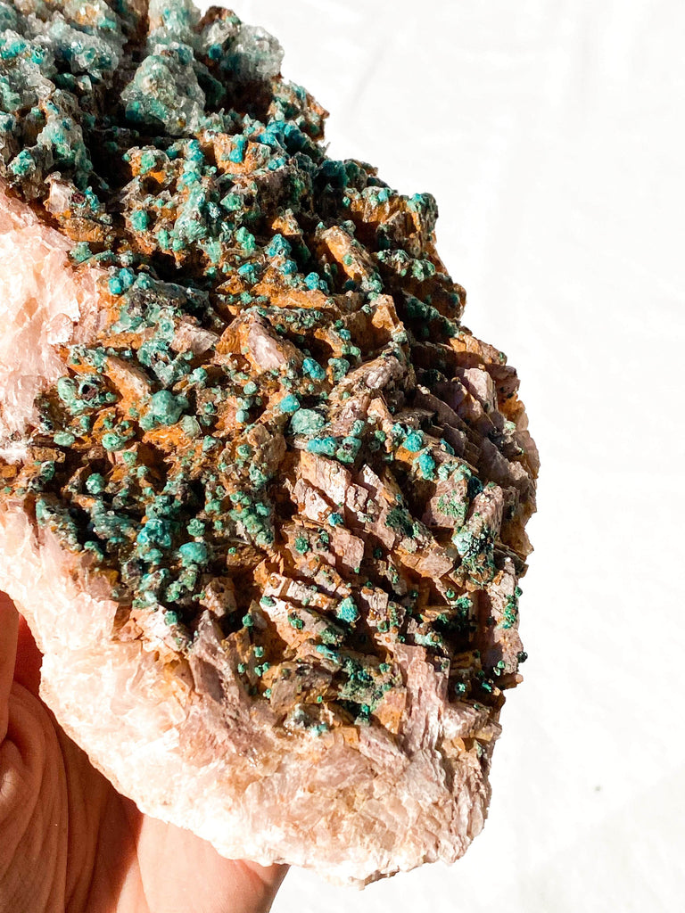 Dolomite + Malachite Specimen - Unearthed Crystals