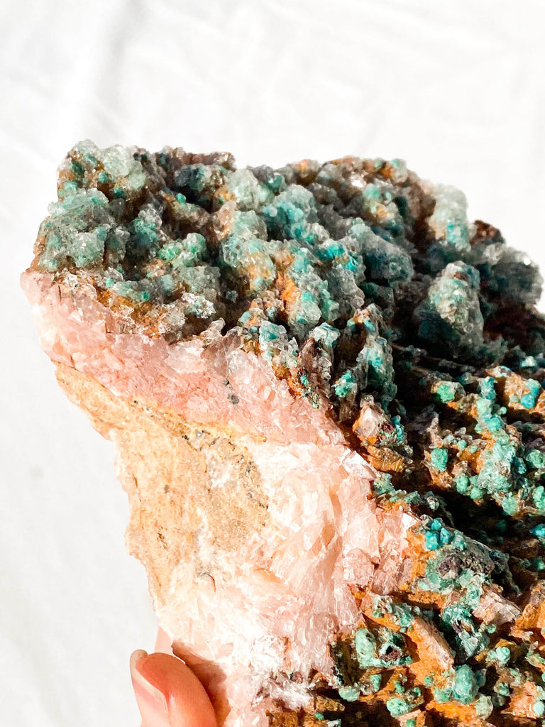 Dolomite + Malachite Specimen - Unearthed Crystals