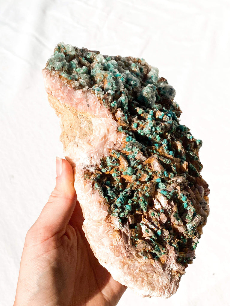 Dolomite + Malachite Specimen - Unearthed Crystals