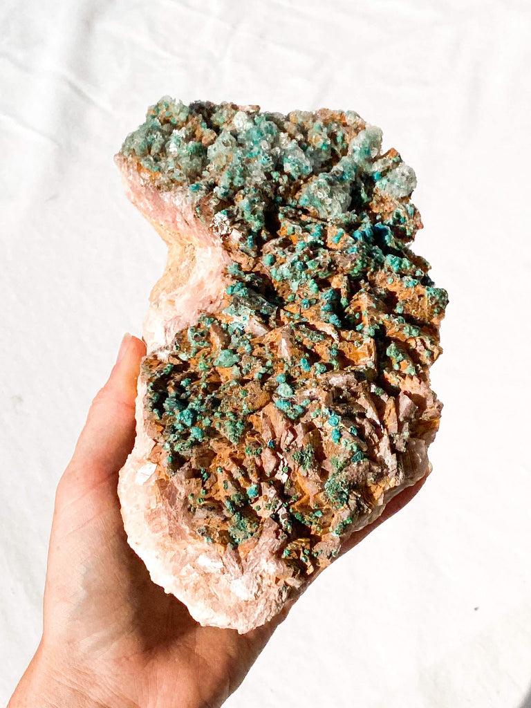 Dolomite + Malachite Specimen - Unearthed Crystals