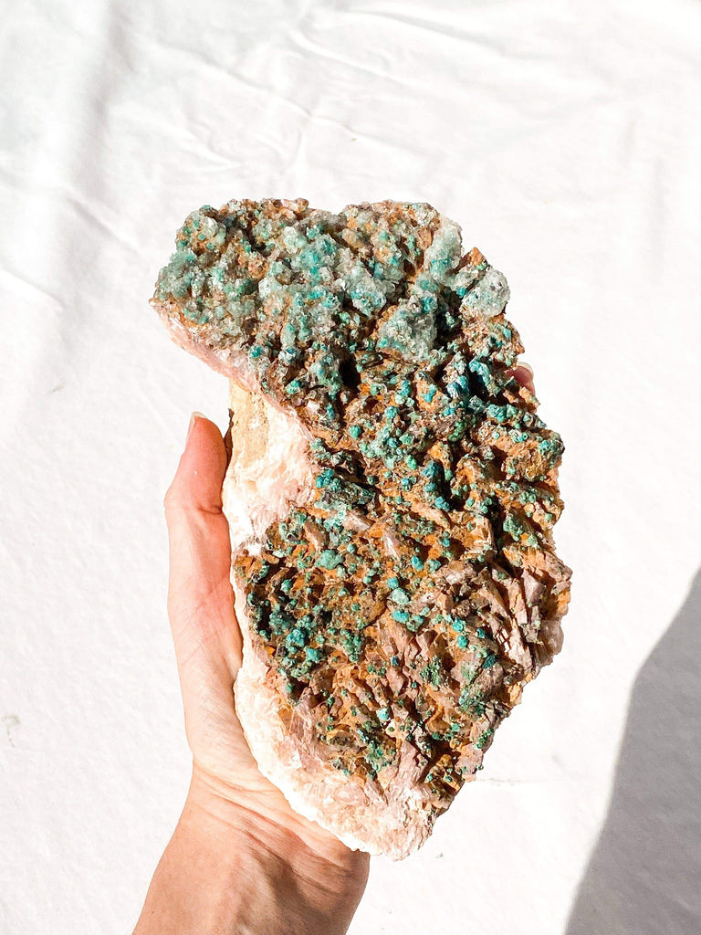 Dolomite + Malachite Specimen - Unearthed Crystals