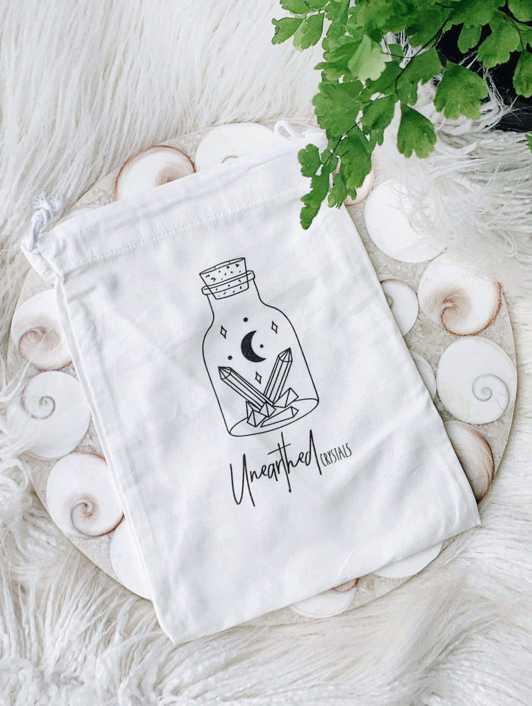 Unearthed Drawstring Gift Bag | Large - Unearthed Crystals
