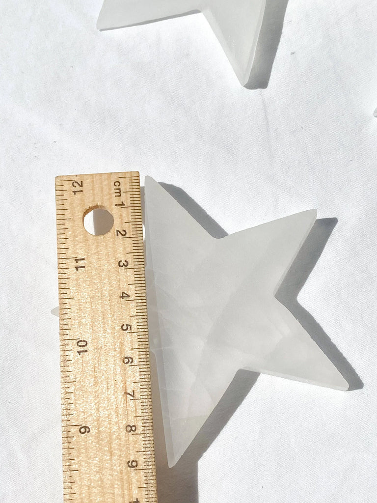 Selenite Star Carving - Unearthed Crystals