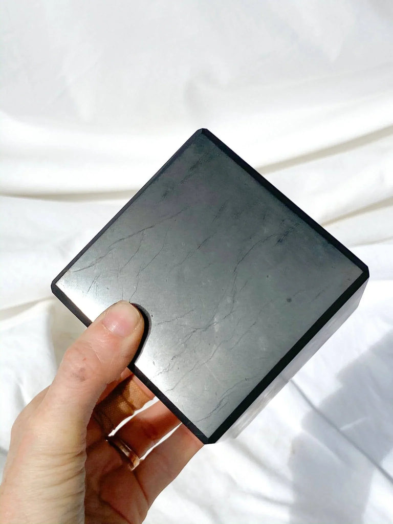 Shungite Cube | 80mm - Unearthed Crystals