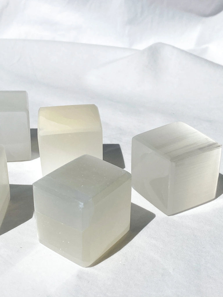 Selenite Cube - Unearthed Crystals