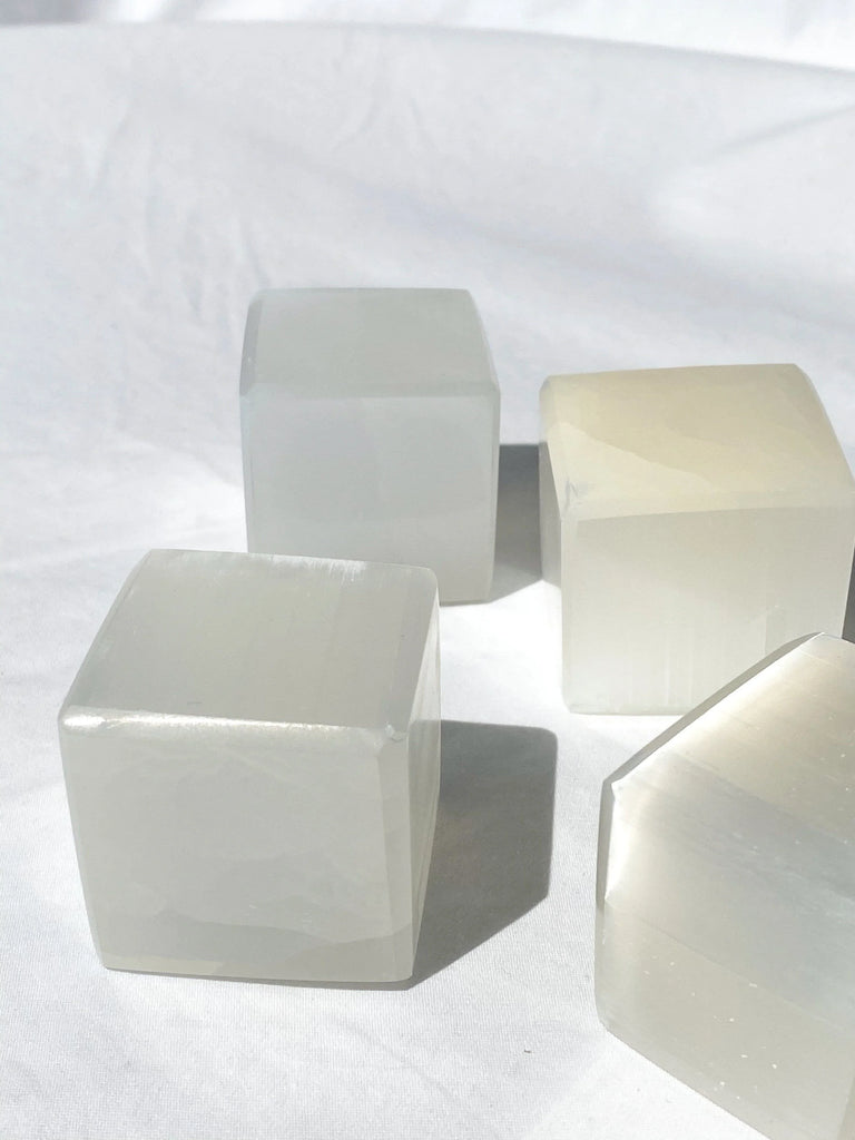 Selenite Cube - Unearthed Crystals