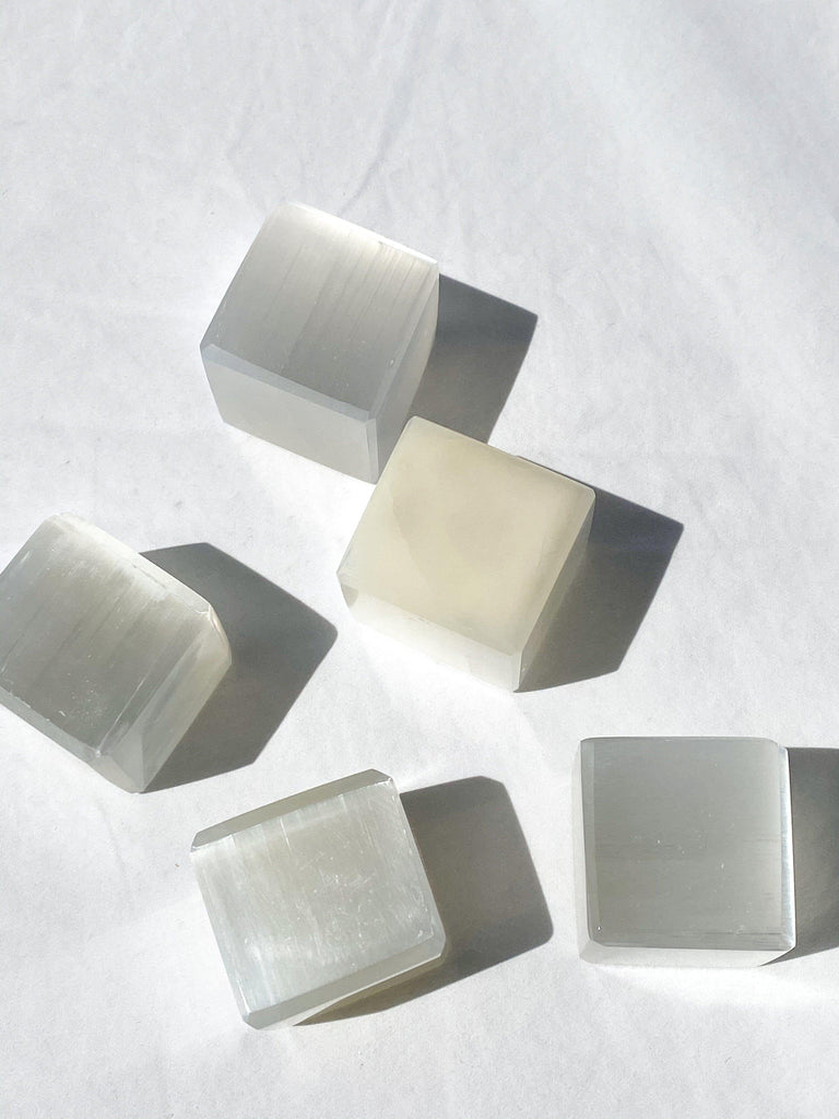 Selenite Cube - Unearthed Crystals