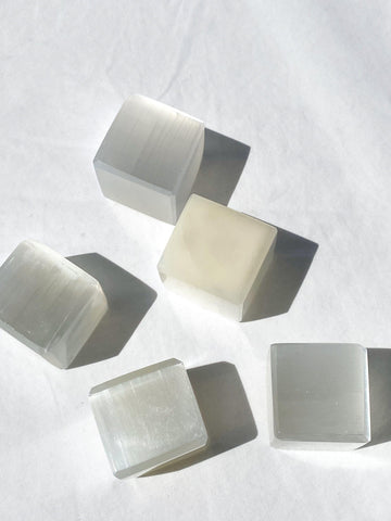 Selenite Cube - Unearthed Crystals