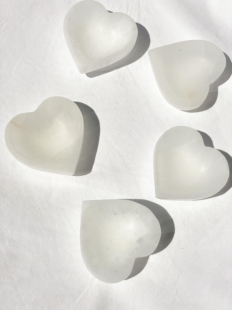 Selenite Heart Bowl | One Size - Unearthed Crystals