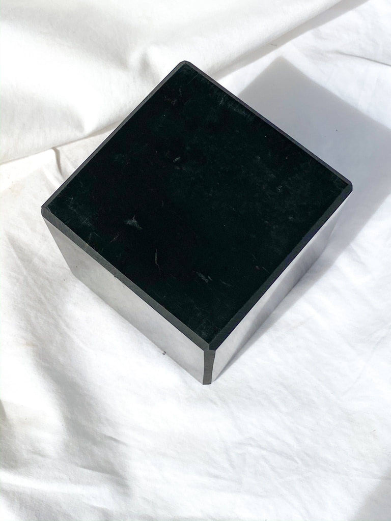 Shungite Cube | 100mm - Unearthed Crystals