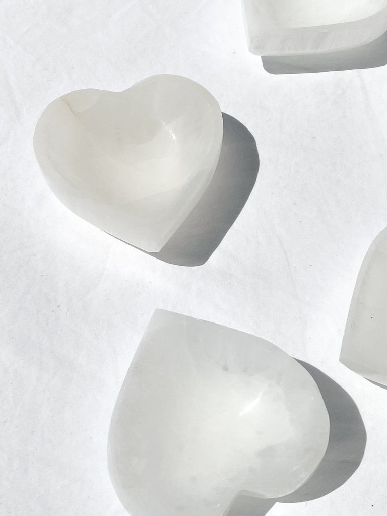 Selenite Heart Bowl | One Size - Unearthed Crystals