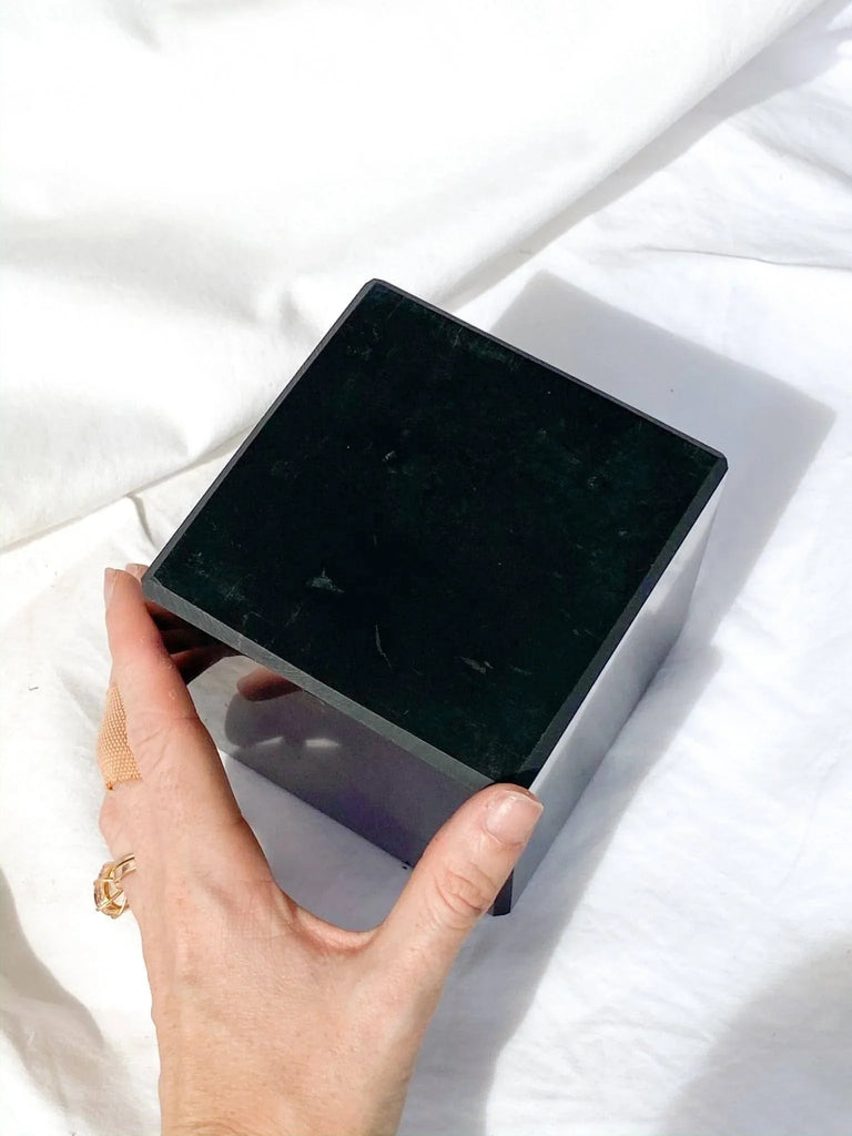 Shungite Cube | 100mm - Unearthed Crystals