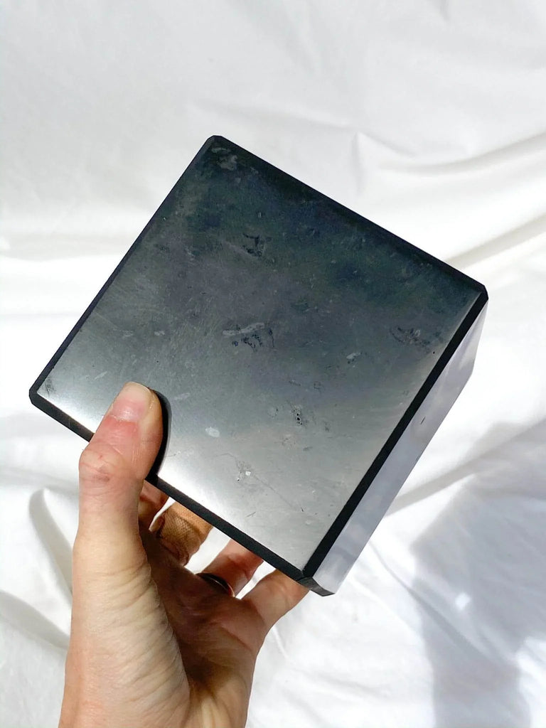 Shungite Cube | 100mm - Unearthed Crystals