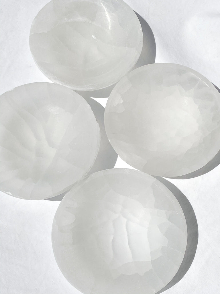 Selenite Trinket Bowl | Large - Unearthed Crystals