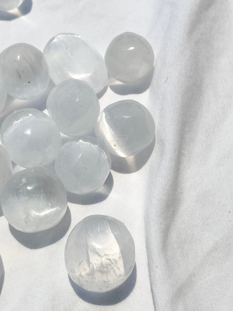 Selenite Tumbles | Small - Unearthed Crystals