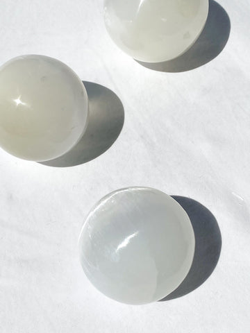 Selenite Sphere | Large - Unearthed Crystals