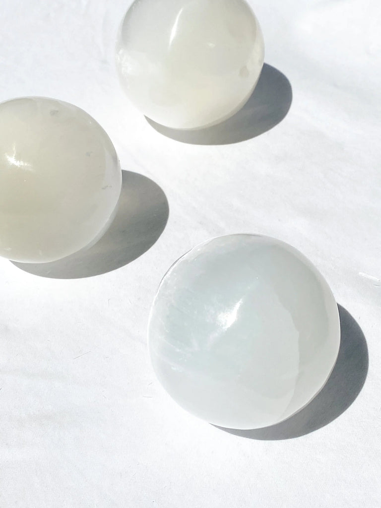 Selenite Sphere | Large - Unearthed Crystals