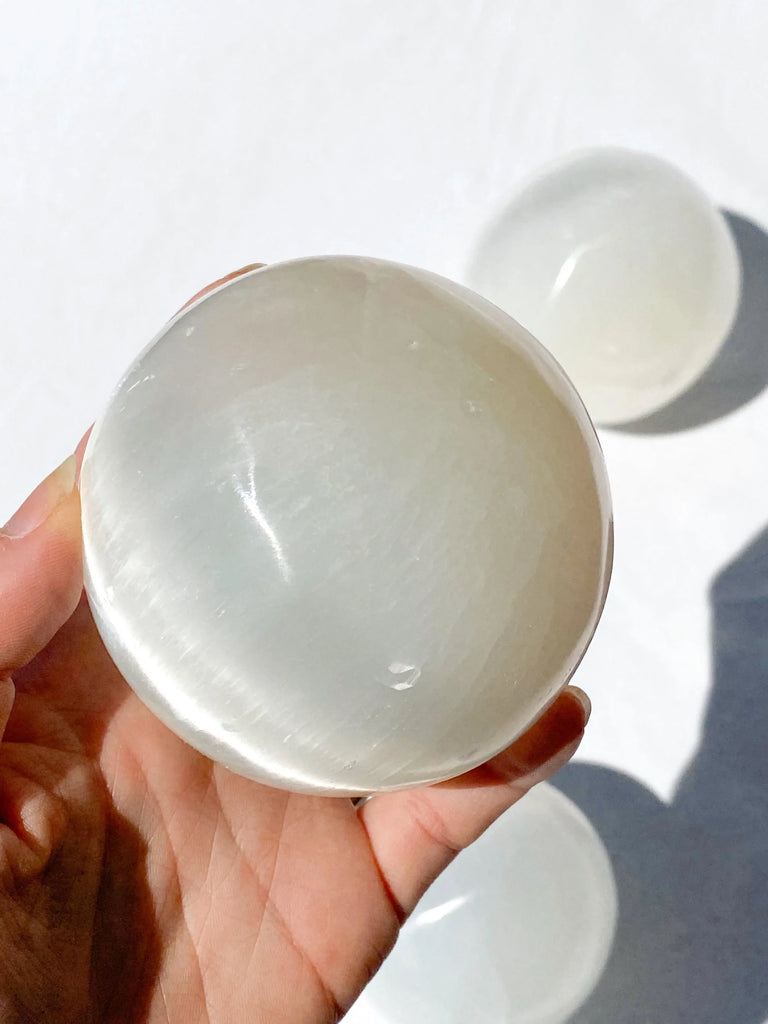 Selenite Sphere | Large - Unearthed Crystals