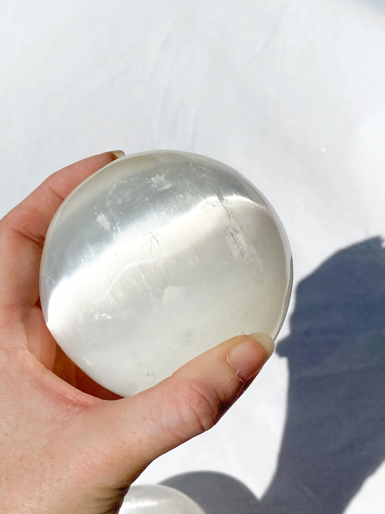 Selenite Sphere | Large - Unearthed Crystals