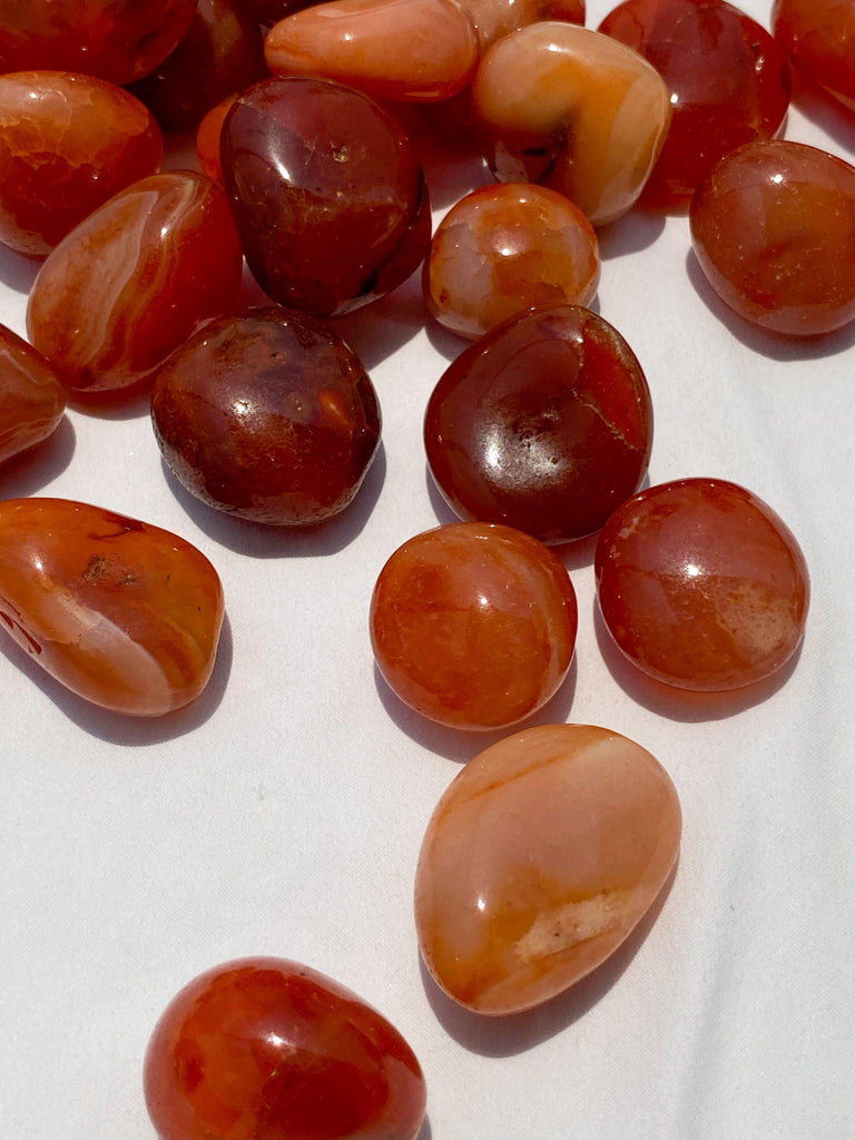 Carnelian Tumbles | Medium - Unearthed Crystals
