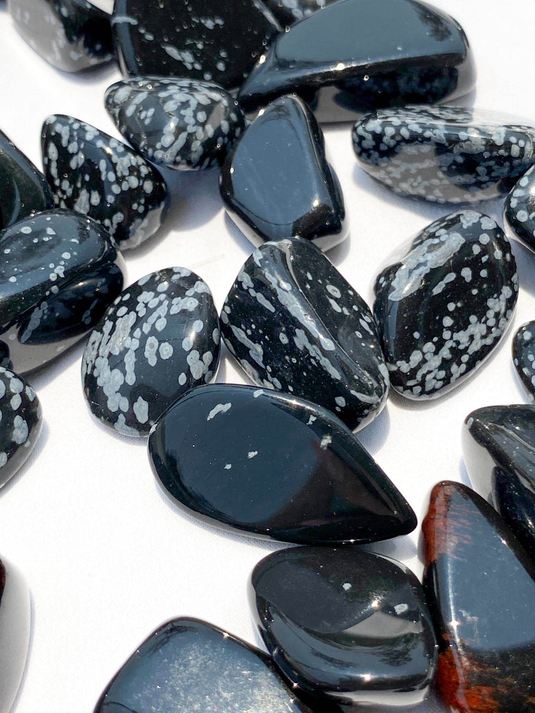 Snowflake Obsidian Tumbles | Small - Unearthed Crystals