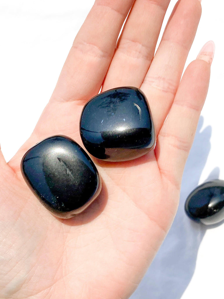 Black Obsidian Tumble | Large - Unearthed Crystals
