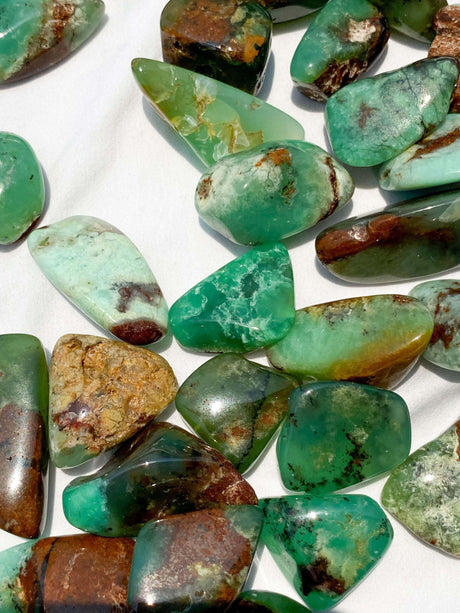 Chrysoprase Tumble | Small - Unearthed Crystals