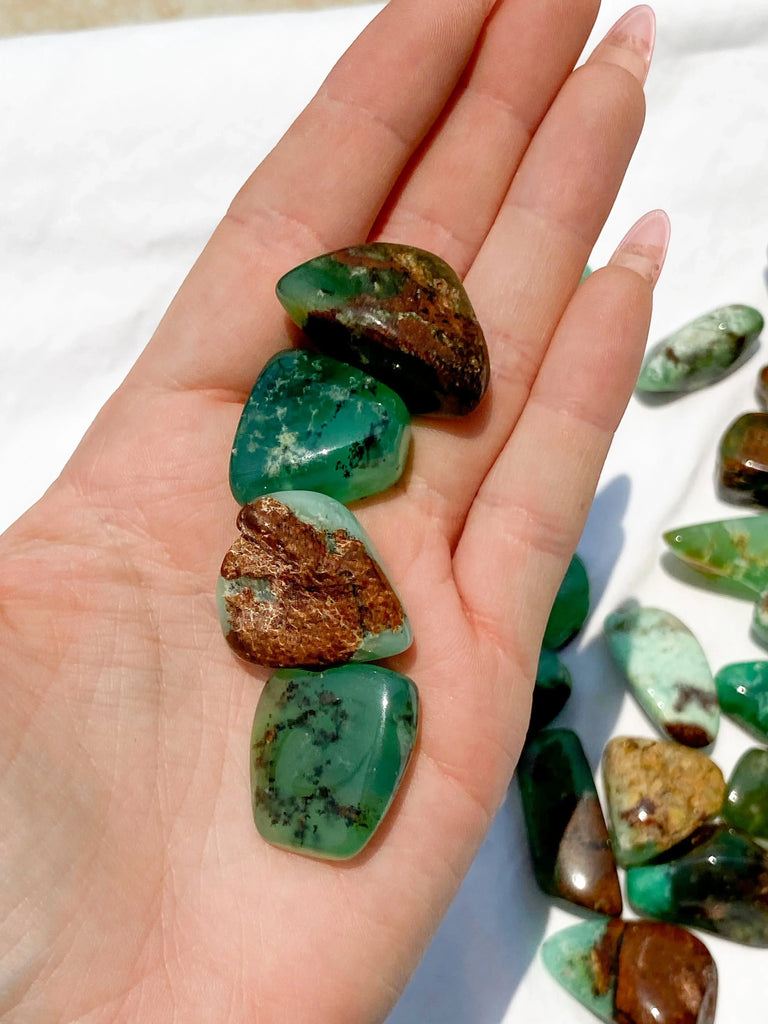 Chrysoprase Tumble | Small - Unearthed Crystals