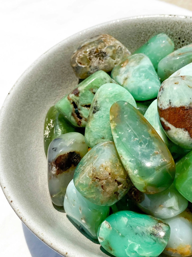 Chrysoprase Tumble | Large - Unearthed Crystals