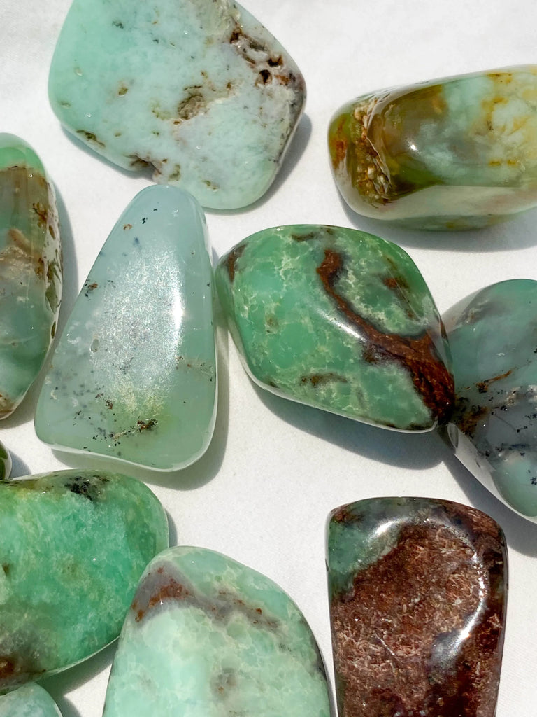 Chrysoprase Tumble | Large - Unearthed Crystals