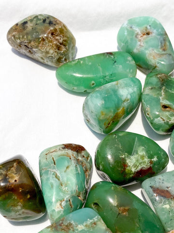 Chrysoprase Tumble | Large - Unearthed Crystals
