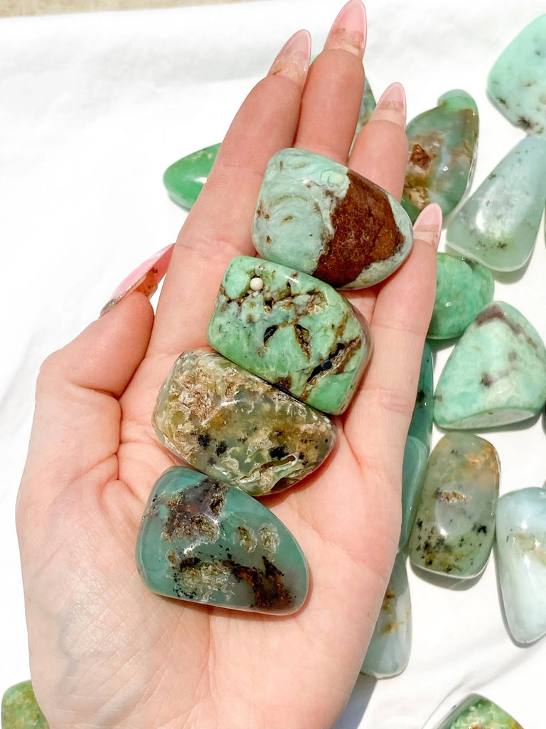 Chrysoprase Tumble | Large - Unearthed Crystals