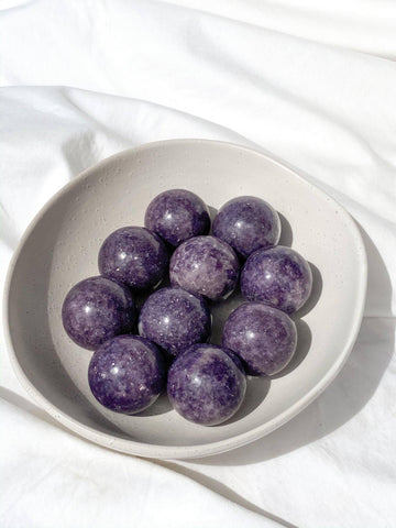 Lepidolite Sphere | Medium - Unearthed Crystals