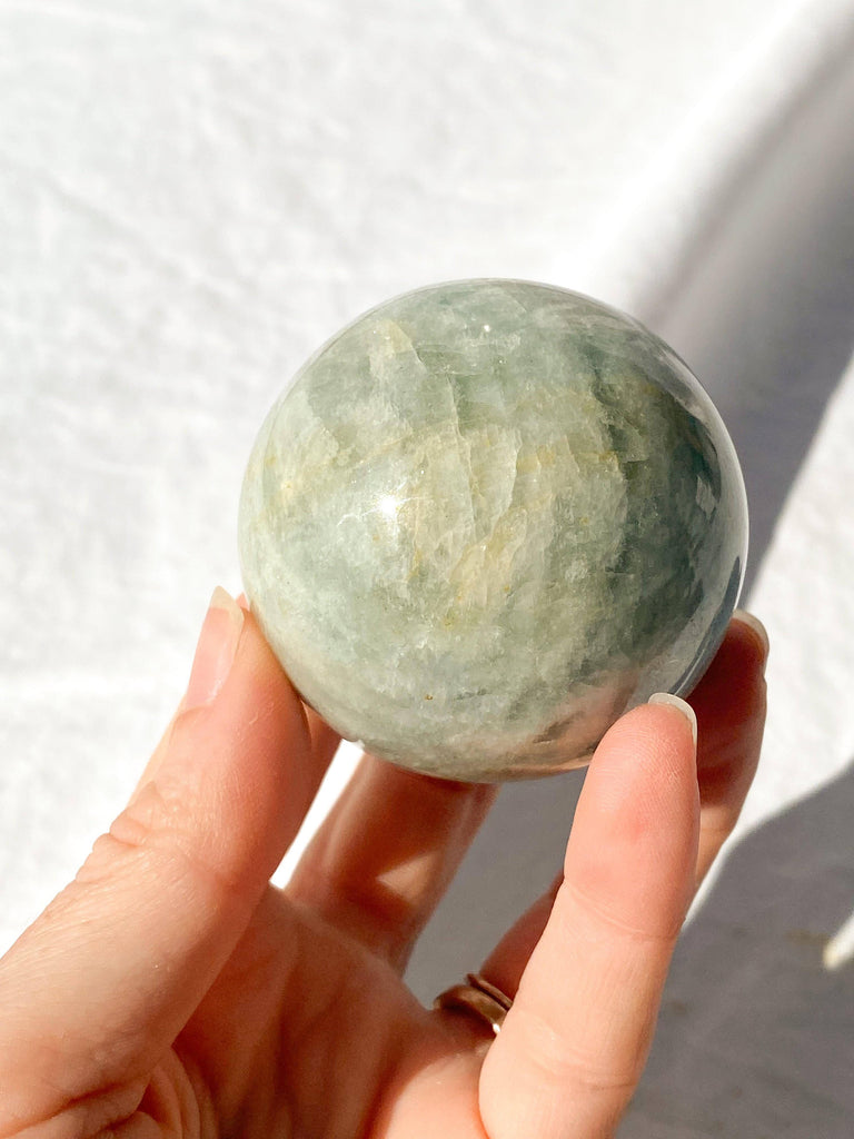 Aquamarine Sphere - Unearthed Crystals