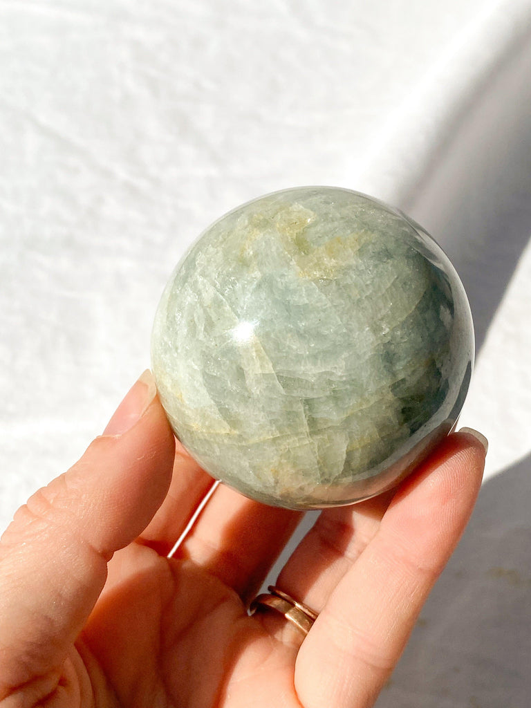 Aquamarine Sphere - Unearthed Crystals