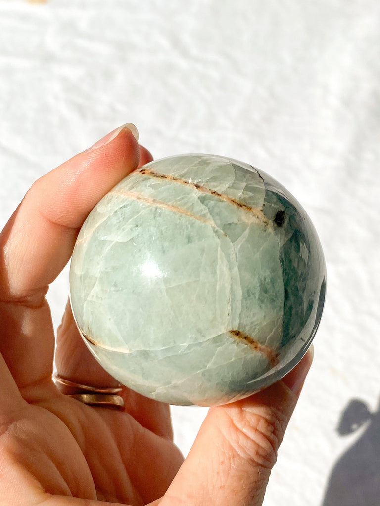 Aquamarine Sphere - Unearthed Crystals