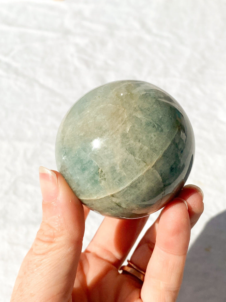 Aquamarine Sphere - Unearthed Crystals