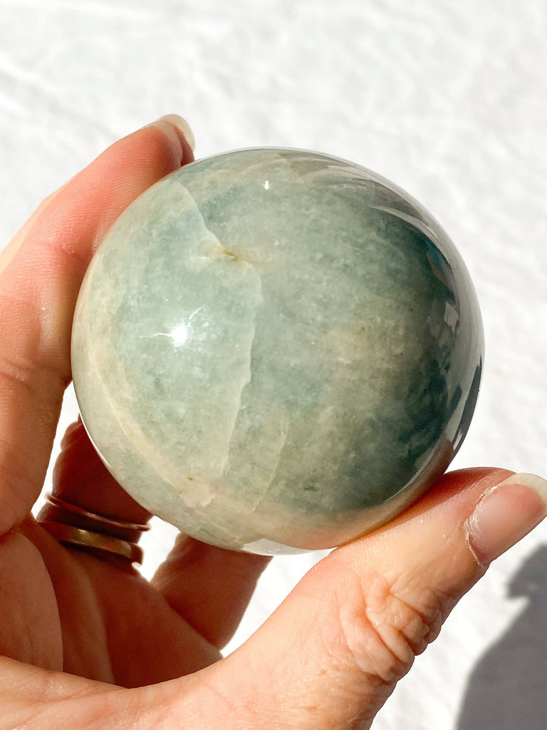 Aquamarine Sphere - Unearthed Crystals