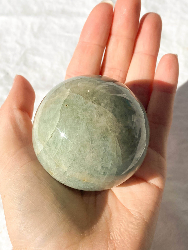 Aquamarine Sphere - Unearthed Crystals