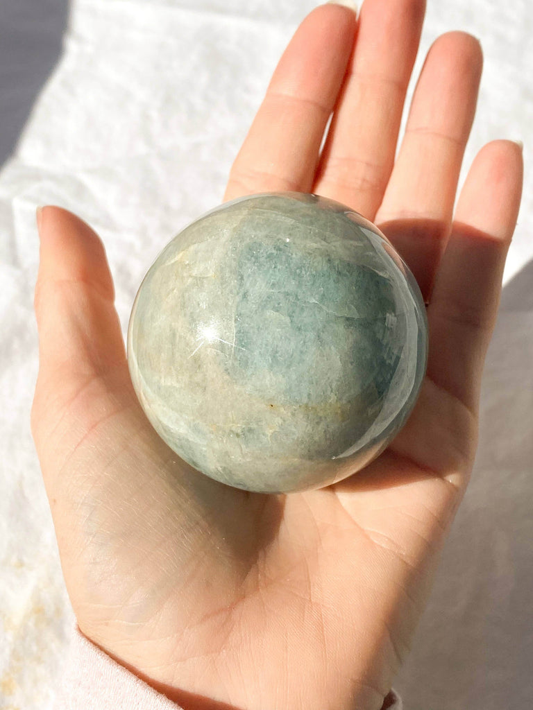 Aquamarine Sphere - Unearthed Crystals